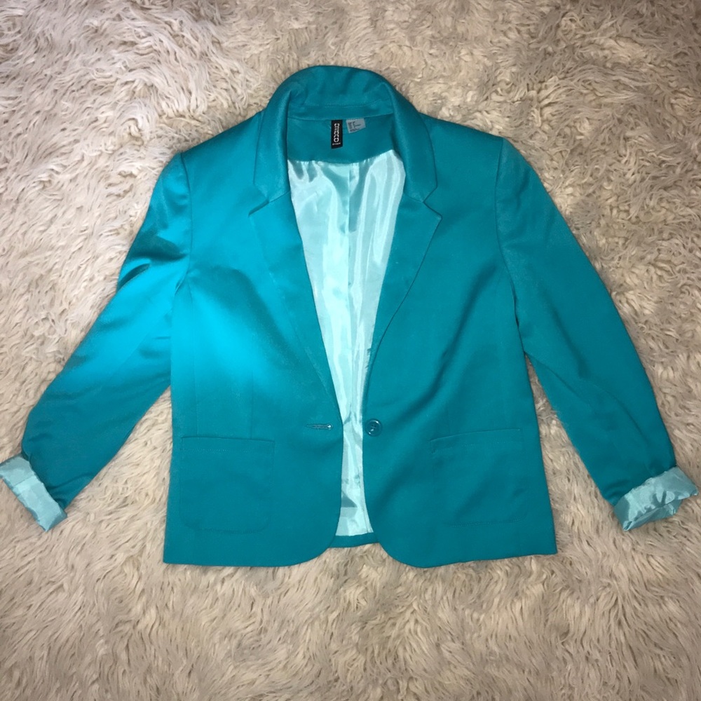 HM turquoise blazer